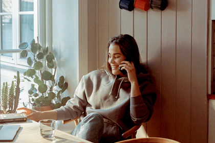 datter i telefon